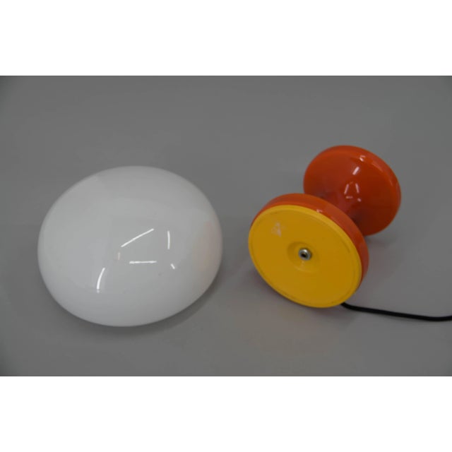 Glass Table Lamp by Valasske Mezirici, 1970s For Sale - Image 6 of 8