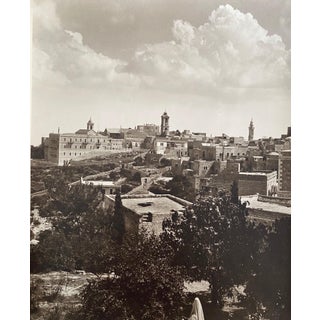 American Colony Jerusalem, Vintage Large Albumen Photo Jerusalem Landscape, 1890-1920 For Sale