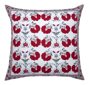Janvi Red Reversible Euro Sham