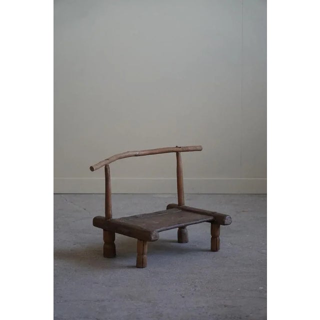 African Wabi Sabi Decorative Object Stool, 1920s For Sale - Image 9 of 11