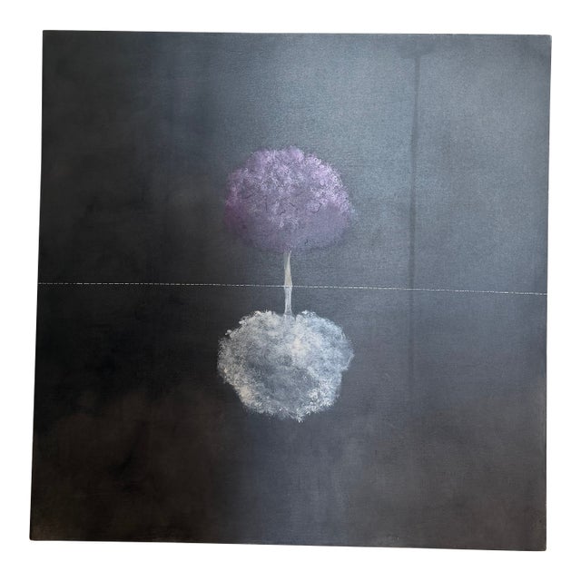 Contemporary Brazilian Abstract Tree Painting by Vivian De Campos For Sale