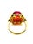 Bochic "Orient" Vintage African Ruby & Diamond Ring Set In 18K Yellow Gold For Sale - Image 11 of 18