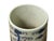 Vintage Blue Red White Foo Dogs Porcelain Small Brush Pot Vase For Sale - Image 10 of 11