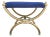 Italian Modern Brass Bench For Sale