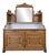 French Faux‑bamboo Birds‑Eye Maple and Marble Dressing Cabinet, 1890 For Sale