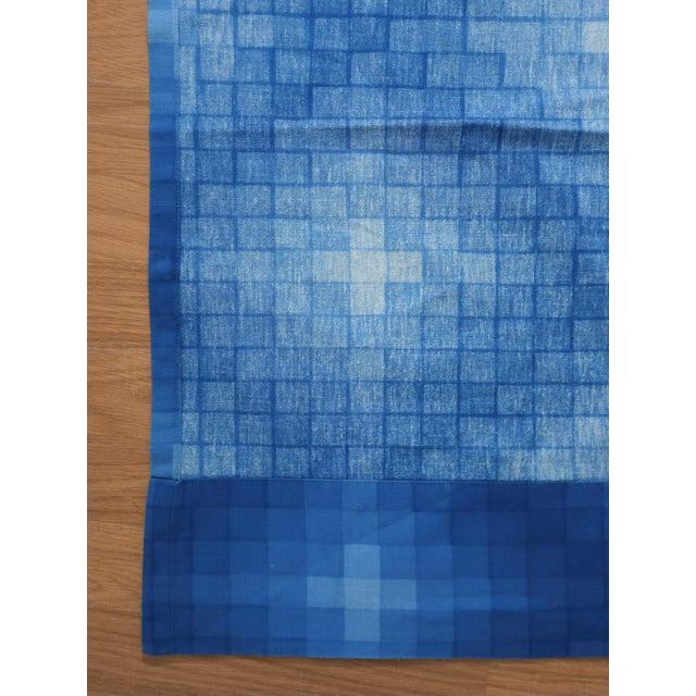 Blue Sprectrum Textile by Verner Panton for Mira, 1960s, Set of 2 For Sale - Image 8 of 10