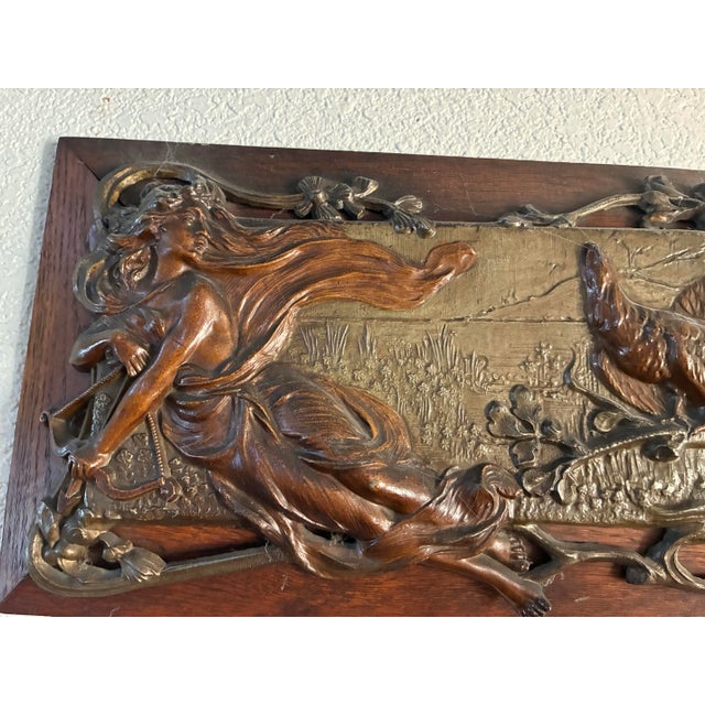 Beautiful French Art Nouveau Wall Plaques For Sale In San Francisco - Image 6 of 7