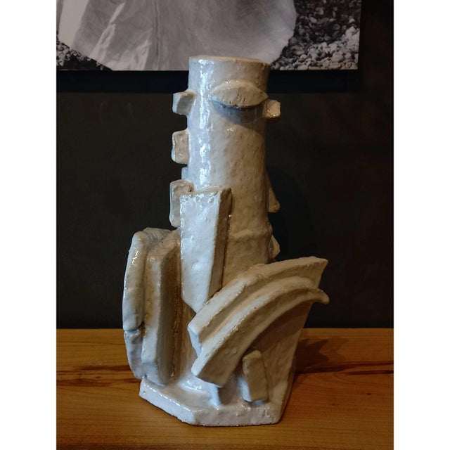 Pablo Picasso Contemporary Cubist Sculpture Ceramic Vase / Pablo Picasso For Sale - Image 4 of 8