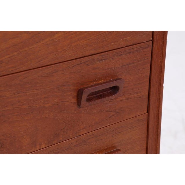 Vintage Teak Tallboy Chest of Drawers For Sale - Image 9 of 13
