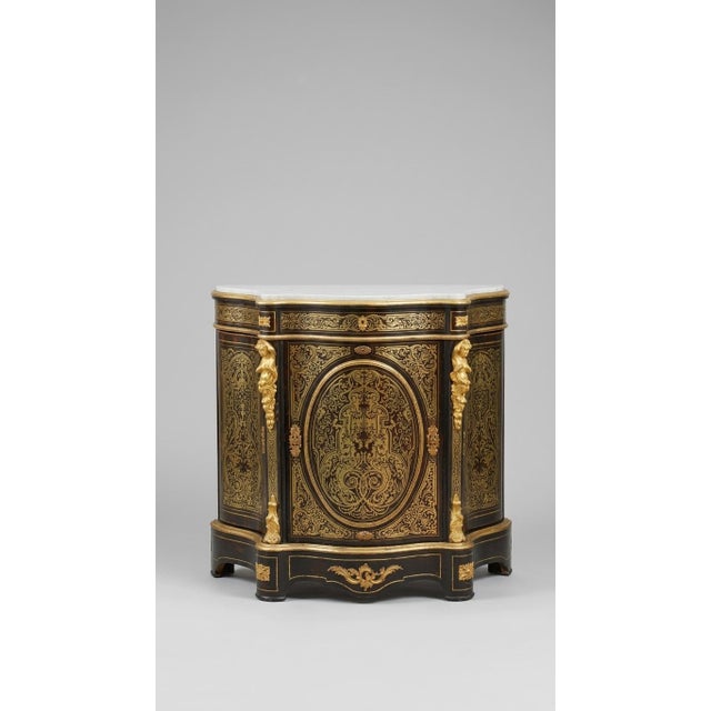 French Napoleon III Boulle Marquetry and Ormolu Cabinet, 1870 For Sale - Image 6 of 6