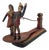 Wooden Folk Moving Toy Dancing Couple in Polychrome, 1900 For Sale