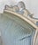 Blue Vintage French Empire Style Blue Upholstered Chaise Lounge For Sale - Image 8 of 12