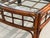 Vintage Tortoise Bamboo Rattan Square Coffee Table With Glass Top For Sale In Naples, FL - Image 6 of 12