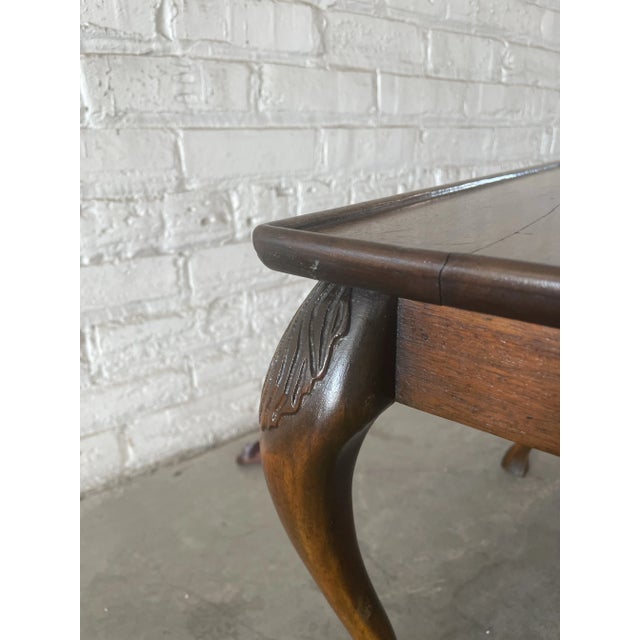 Traditional Edwardian Mahogany Doe Foot Side Table For Sale - Image 3 of 6