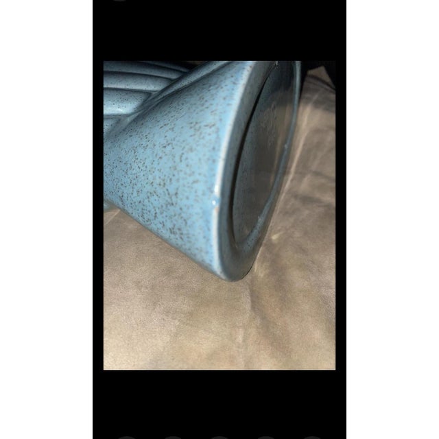 Tulipiere Vase. Red Wing Pottery Tulipiere Vintage Signed Red Wing Gladiolus Vase-Red Wing Pottery Number 416 For Sale In Miami - Image 6 of 6