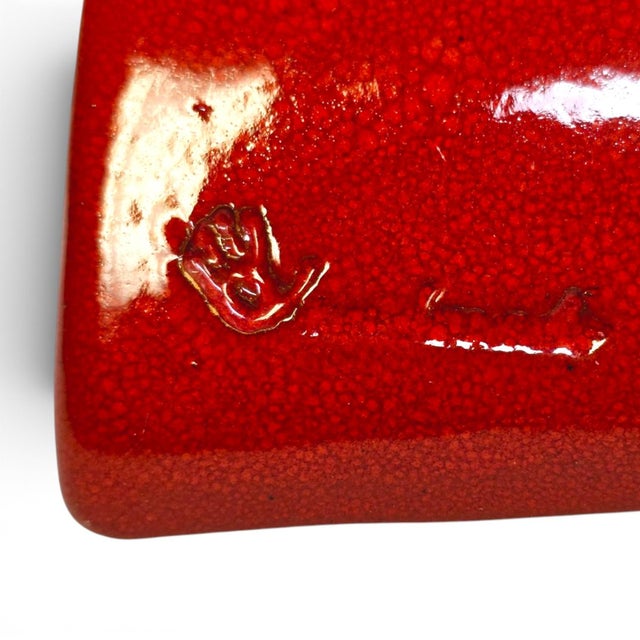 1970s Large Scandinavian Studio Ceramic Candleholder, 1970s For Sale - Image 5 of 6