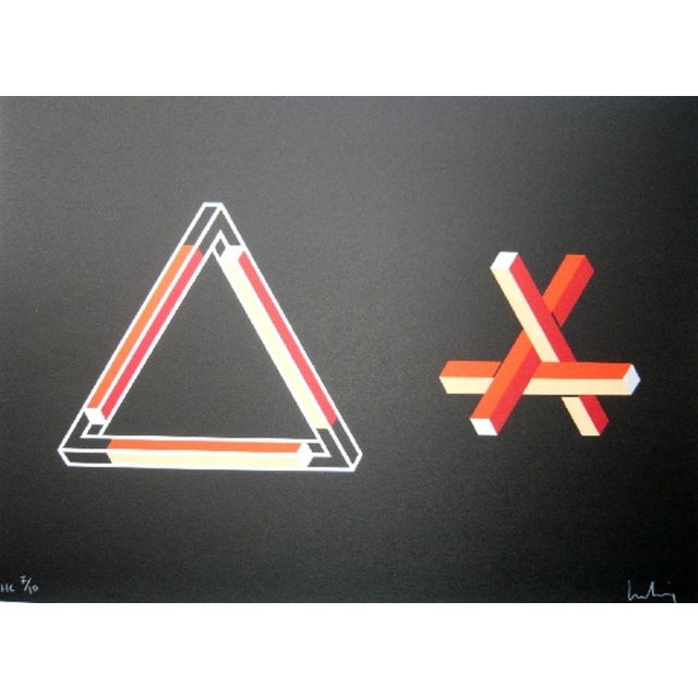 Josep MOLINS Falsaciones del triangulo de Penrose 10, 2003 Lithograph on Guarro paper Signed and numbered in pencil by the...