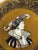 Kayser Sohn, Renaissance Figures – Pair of Decorative Inlaid Mother of Pearl and Tortoiseshell Corviniello Chargers 11 3/8", Dated 1884 For Sale - Image 4 of 17