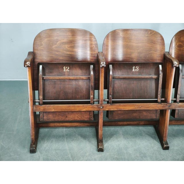 Czechoslovak 3-Seater Cinema Bench, 1920s For Sale - Image 18 of 18