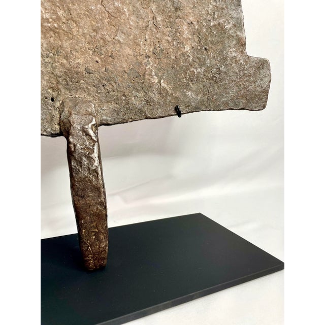 Modern Antique African Brutalist Iron Currency Form For Sale - Image 3 of 7