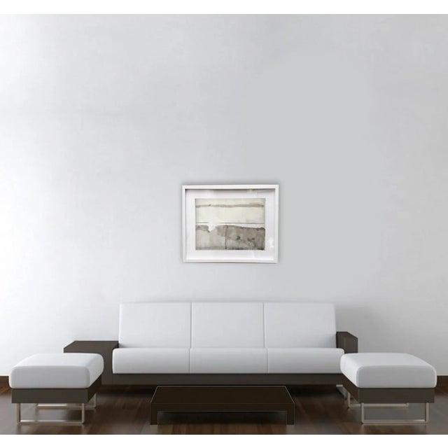 2020s Largo.I Abstract Acrylic Painting on Japanese Paper, Framed For Sale - Image 5 of 6