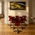 A set of 6 Pagholz chairs featuring a molded pagwood seat and backrest with a distinctive steel star base. This is a mid-...