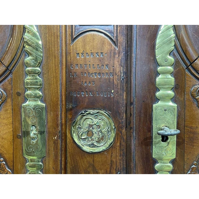 19th Century Rennes Wardrobe in Cherry Wood from Louis Boutin For Sale - Image 6 of 18
