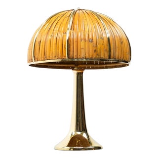 Rising Sun Series Table Lamp by Gabriella Crespi, Italy, 1970s For Sale