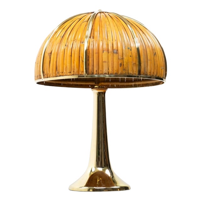 Rising Sun Series Table Lamp by Gabriella Crespi, Italy, 1970s For Sale