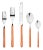 Mepra Fantasia 5-Piece Flatware Set, Carrot For Sale
