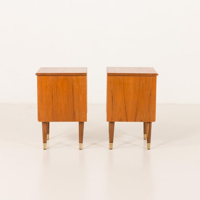 Mid-Century Danish Teak Nightstands, 1950s, Set of 2 For Sale - Image 6 of 14