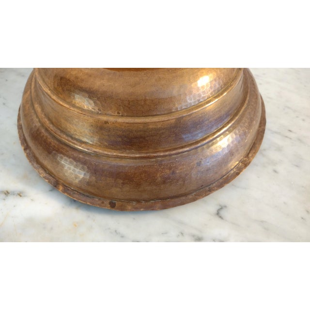 Early 20th Century Ottoman Era Brazier Lid - Hammered Copper With Brass Bird For Sale In Washington DC - Image 6 of 10