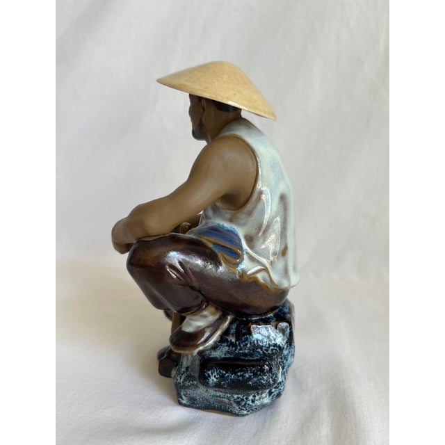 1970s Vintage Chinese Porcelain Statue For Sale - Image 5 of 9