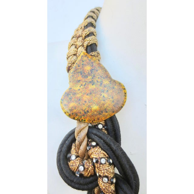 Vintage Alex & Lee Stone and Cord Necklace For Sale In New York - Image 6 of 12