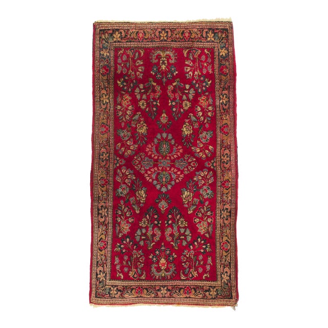 Vintage Persian Sarouk Rug - 02'07 X 04'11 For Sale