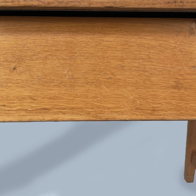 Mid-Century Modern Italian Desk in Blue Laminate and Wood, 1960s For Sale - Image 15 of 18