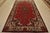 Farmhouse Baloch Rug 7’5” X 11’3” Red Wool Vintage Traditional Hand-Knotted Carpet For Sale - Image 3 of 14