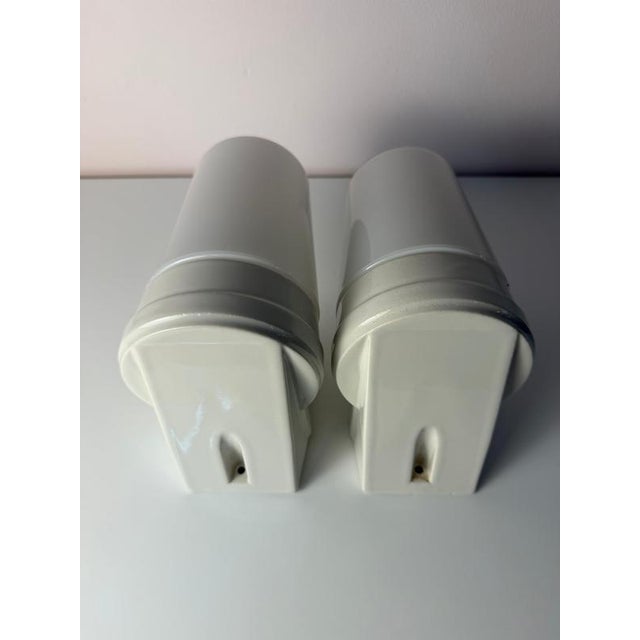 Model 6070 Wall Lamp in White by Sigvard Bernadotte for Ifö, Set of 2 For Sale - Image 10 of 11
