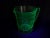 Glass Vintage Depression Uranium Glass Footed Measuring Cup For Sale - Image 7 of 14