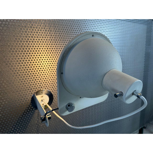 Vintage Italian White Satin Wall Lamp by Grignani for Luci, 1970s For Sale - Image 3 of 11