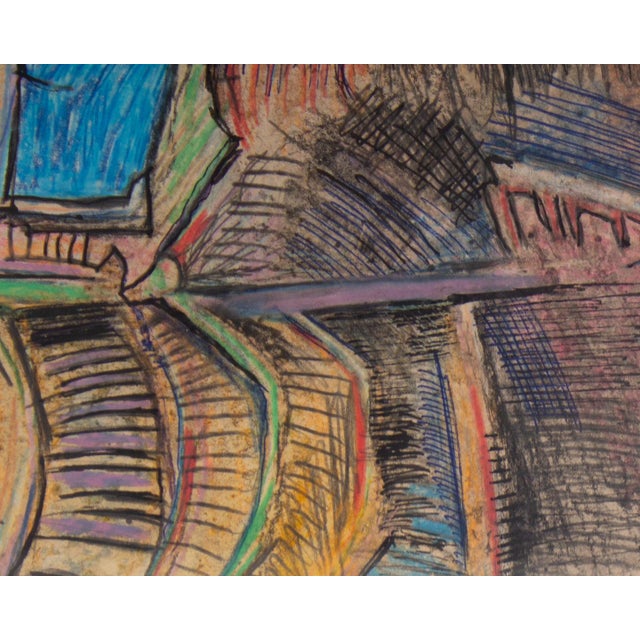 Postmodern 1984 “Miami City Plan” Abstract Mixed Media Drawing Harry Hilson For Sale - Image 3 of 8