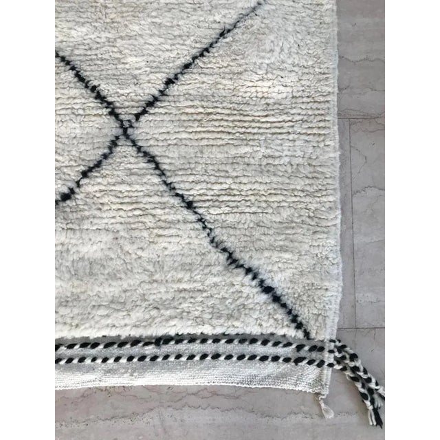 Black Berber Rug in Wool, 2000 For Sale - Image 8 of 11