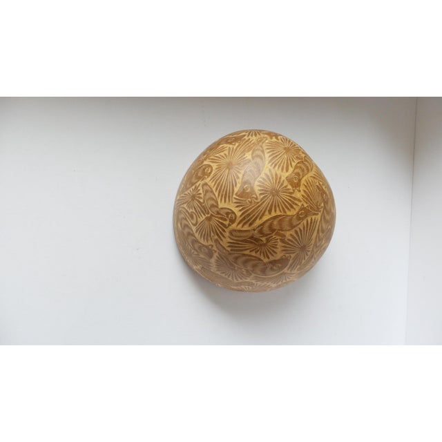 Late 20th Century Mexican Carved Gourd Attributed to Oaxaca For Sale - Image 11 of 14