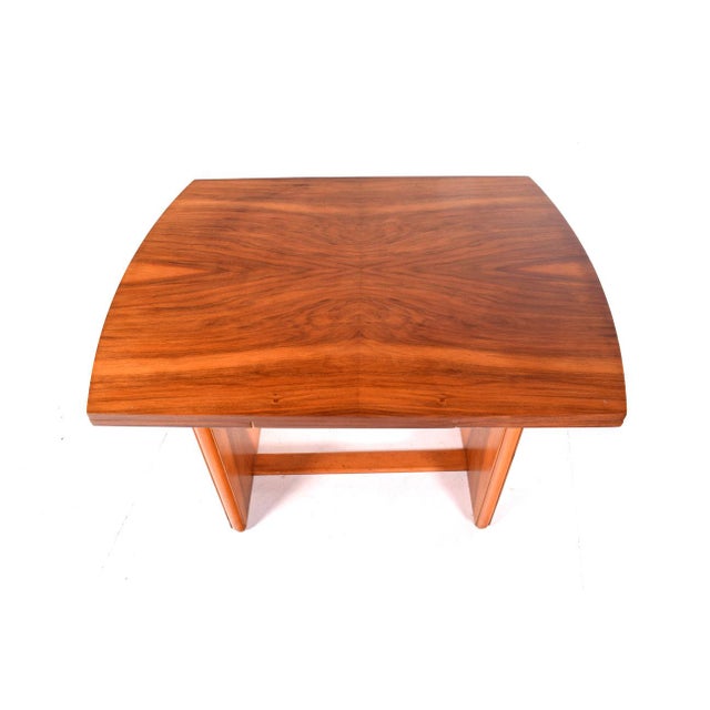 1920s Small Art Deco Walnut Dining Table, 1920s For Sale - Image 5 of 8