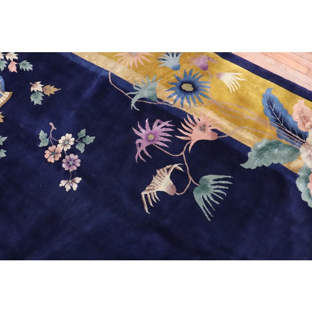 1930s Art Deco Chinese Large Room Size Rug - 10'9" x 14'5" For Sale - Image 16 of 18