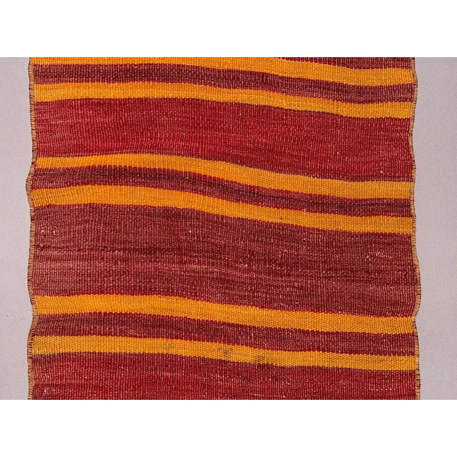 Turkish Narrow Kilim Runner Rug For Sale - Image 6 of 7