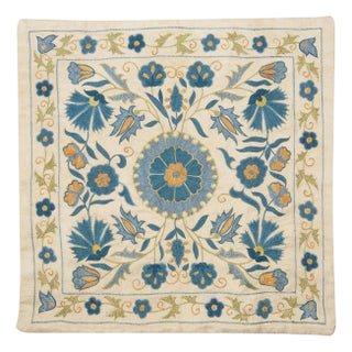 20"x20" Embroidered All Silk Cushion Cover. Handmade Pillowcase. Modern Sham For Sale