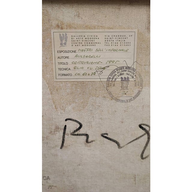 Lucio Bulgarelli, 1996, Oil on Canvas, Framed For Sale - Image 11 of 18