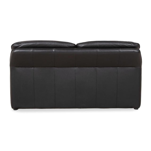 Atlanta 2-Seater Sofa in Black Leather from Laauser For Sale - Image 12 of 14