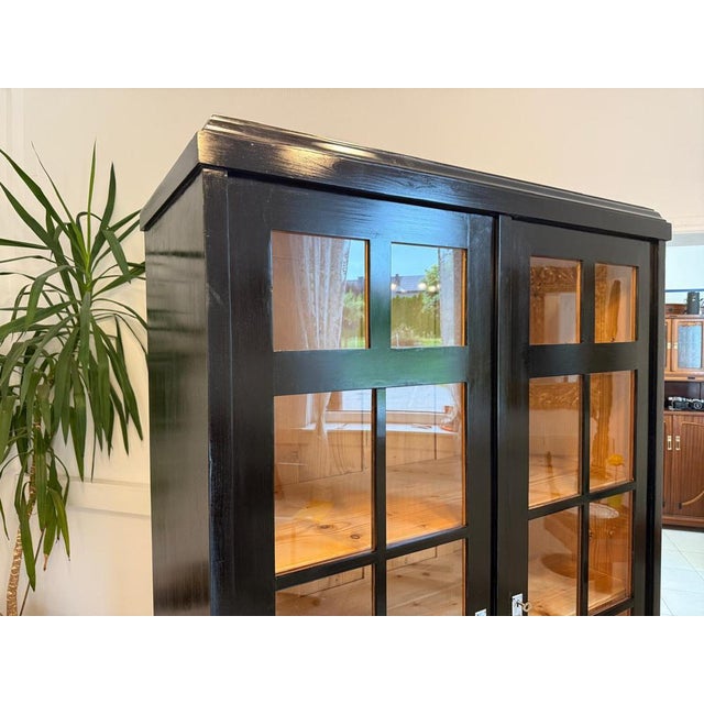 Wood Antique Art Nouveau Display Cabinet, 1890s For Sale - Image 7 of 16